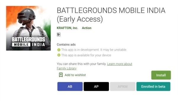 Download and Install Battlegrounds Mobile India