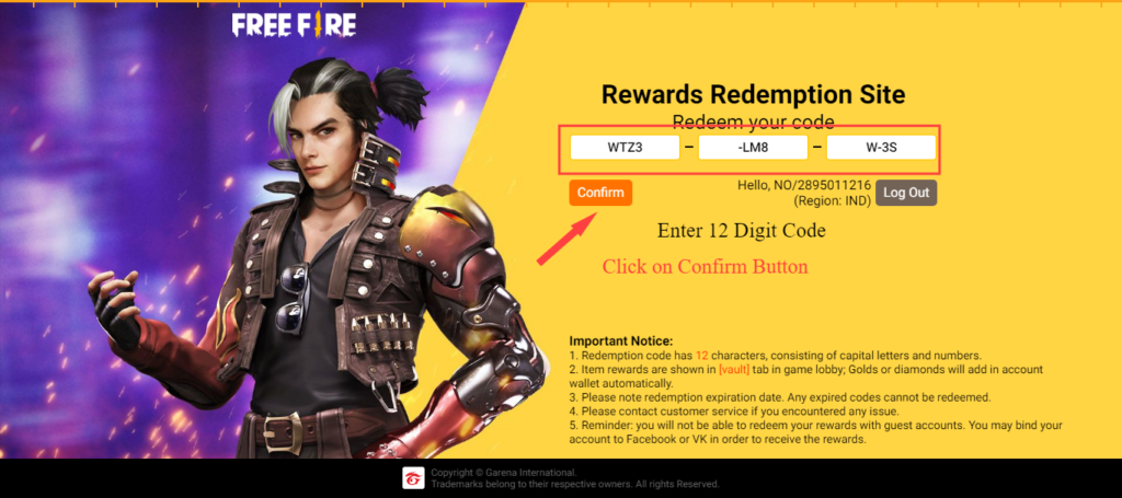 Free Fire Redeem Code Today 25 June 2021