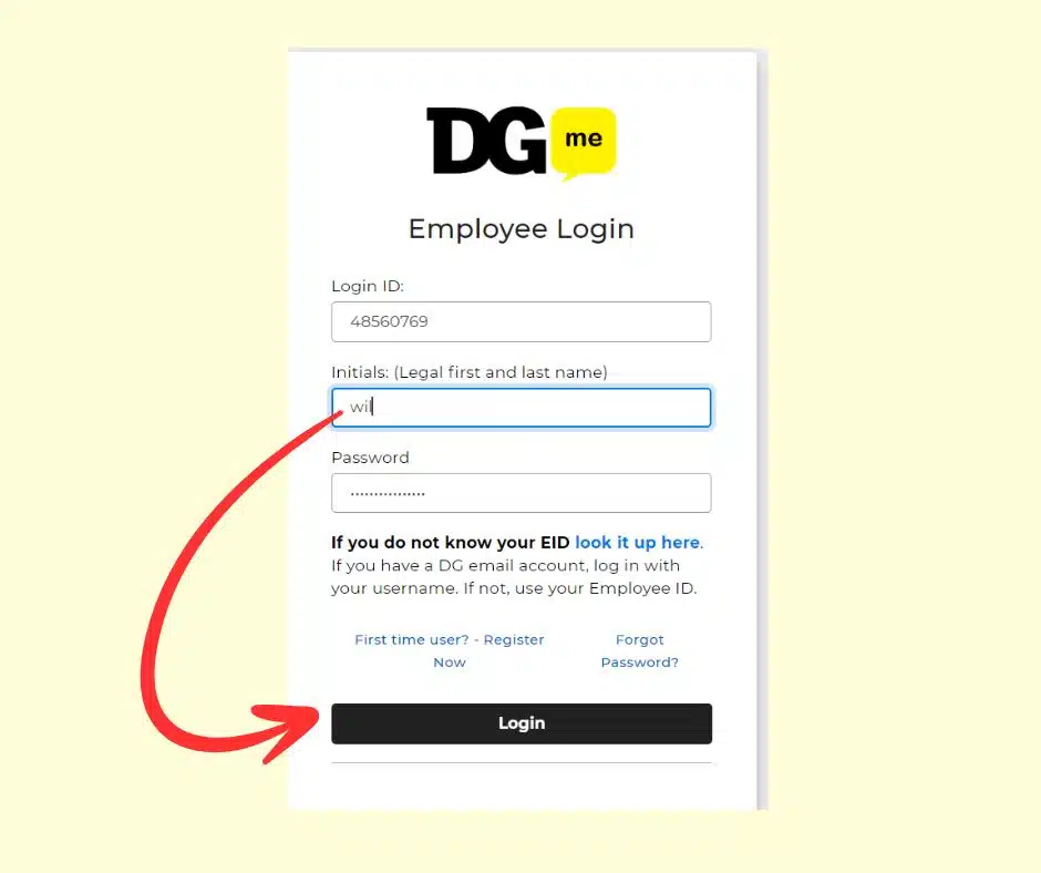 Login Process on DGME Portal