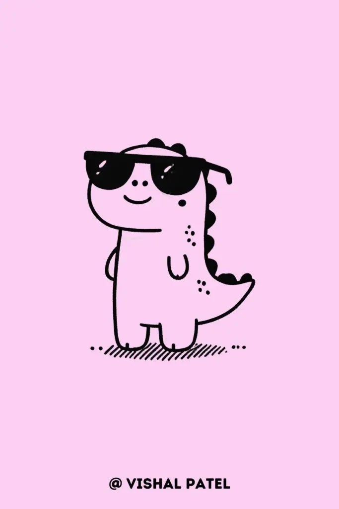 Dinosaur with Sunglasses