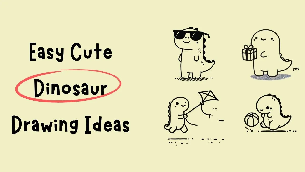 Cute Dinosaur Drawing