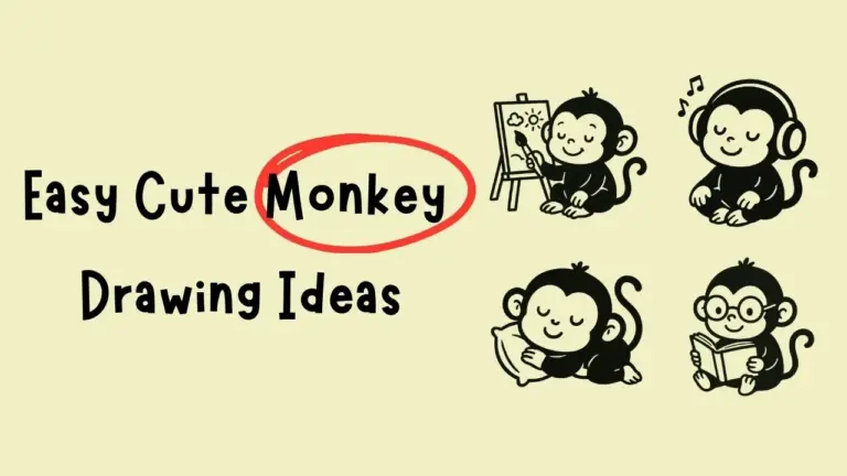 Easy Cute Monkey Drawing Ideas