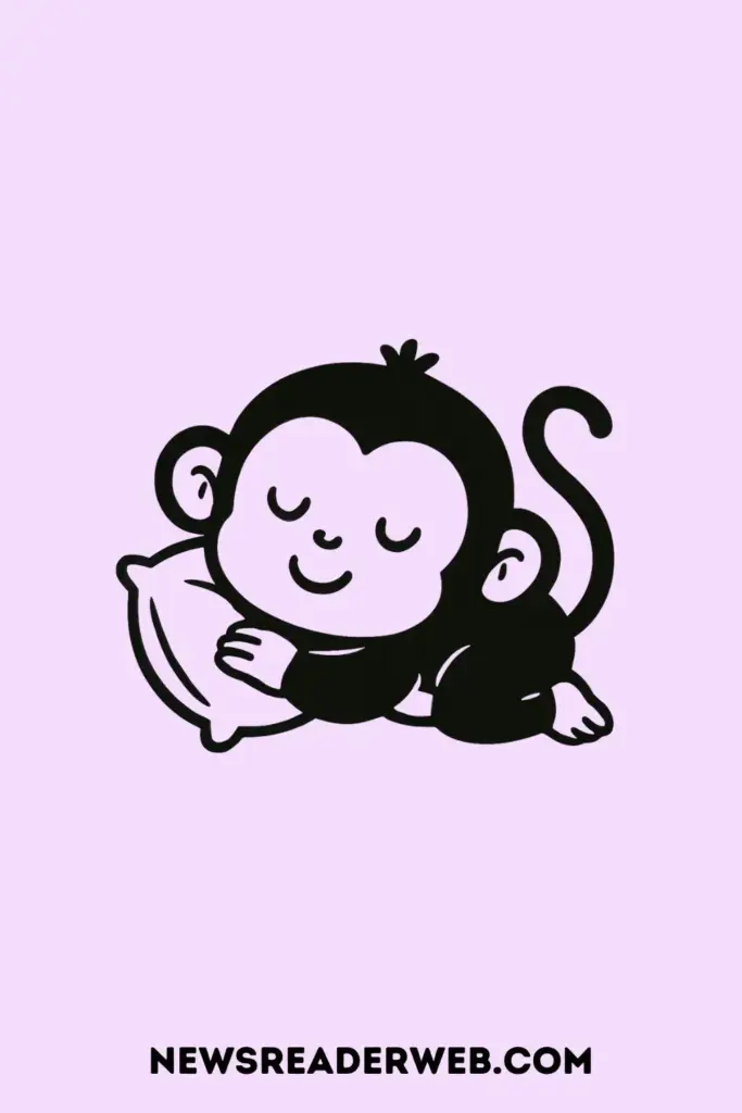 Cute monkey drawing