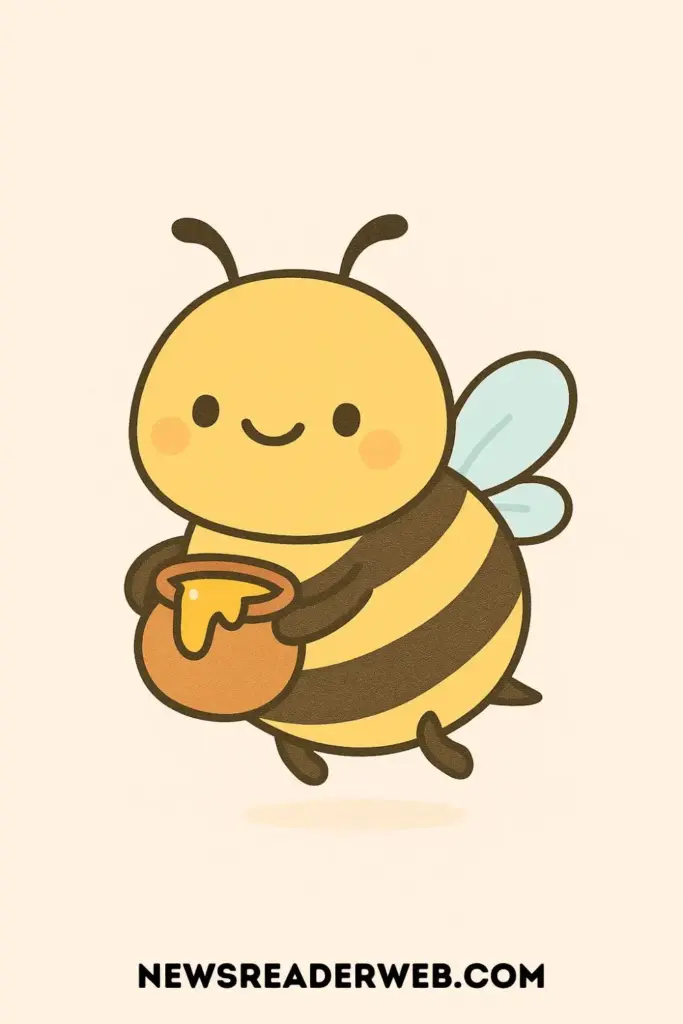 Bee with Honey Pot