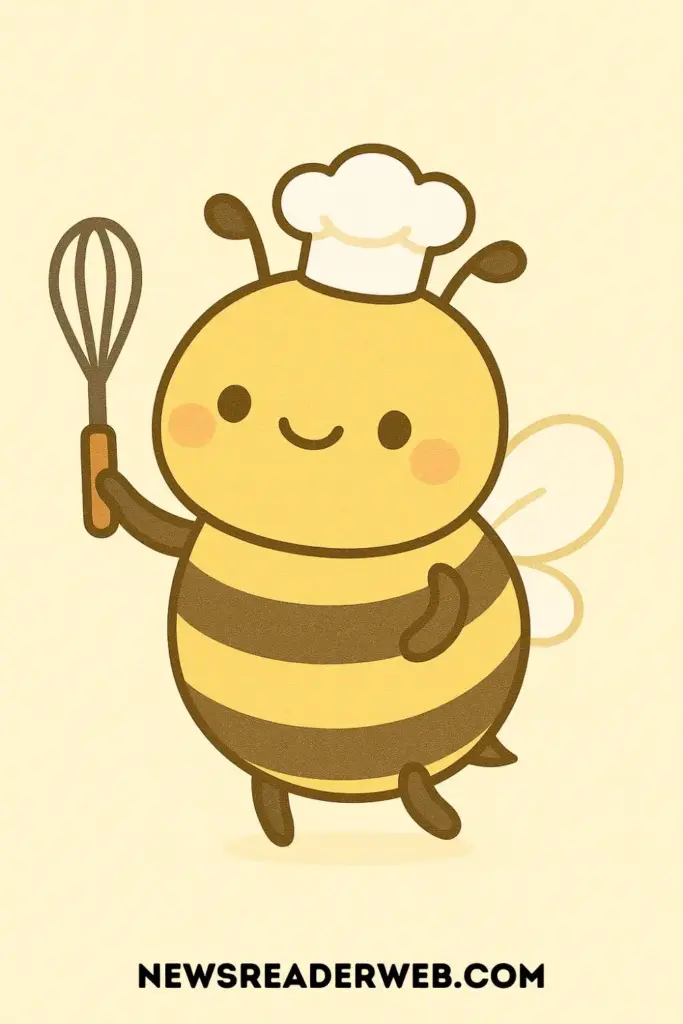 bee dressed as a chef
