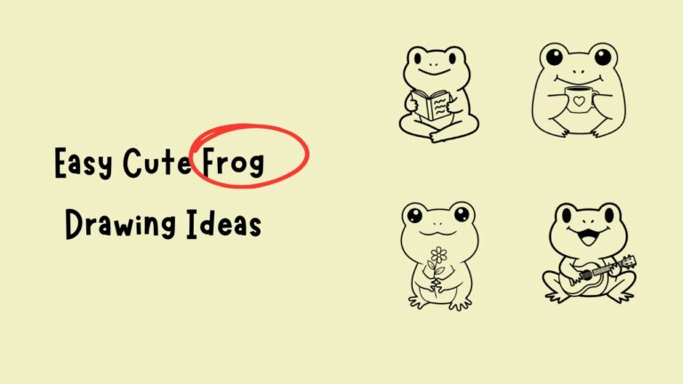 Easy Cute frog Drawing Ideas