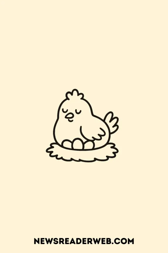 Chicken Drawing Ideas 3 year kids