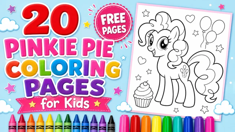 22 Pinkie Pie Coloring Pages (Free PDF Printables)