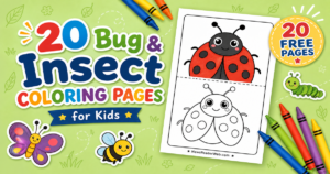 Buzz into Creativity: 20 Bug & Insect Coloring Pages [Free Printable PDF]